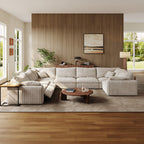 CloudLuxe U-Shape 7-Piece Modular Recliner Sectional-Corduroy