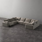 CloudLuxe U-Shape 7-Piece Modular Recliner Sectional