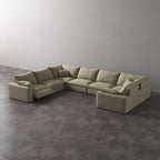 CloudLuxe U-Shape 7-Piece Modular Recliner Sectional