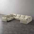 CloudLuxe U-Shape 7-Piece Modular Recliner Sectional