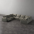 CloudLuxe U-Shape 7-Piece Modular Recliner Sectional