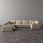 CloudLuxe U-Shape 7-Piece Modular Recliner Sectional