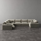 CloudLuxe U-Shape 7-Piece Modular Recliner Sectional