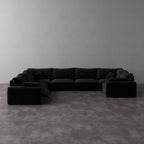 CloudLuxe U-Shape 7-Piece Modular Recliner Sectional-Bouclé