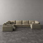 CloudLuxe U-Shape 7-Piece Modular Recliner Sectional