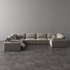 CloudLuxe U-Shape 7-Piece Modular Recliner Sectional