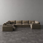 CloudLuxe U-Shape 7-Piece Modular Recliner Sectional