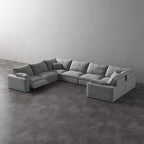 CloudLuxe U-Shape 7-Piece Modular Recliner Sectional