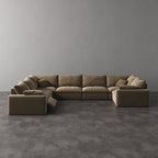 CloudLuxe U-Shape 7-Piece Modular Recliner Sectional-Pet-Friendly