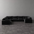 CloudLuxe U-Shape 7-Piece Modular Recliner Sectional-Velvet