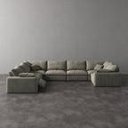 CloudLuxe U-Shape 7-Piece Modular Recliner Sectional