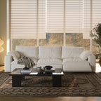 CloudLuxe 3-Piece Modular Recliner Sofa-Velvet