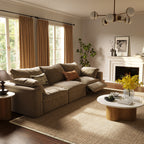 CloudLuxe 3-Piece Modular Recliner Sofa-Velvet