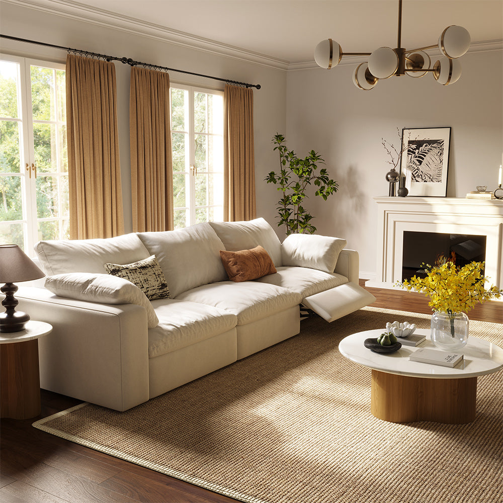 CloudLuxe 3-Piece Modular Recliner Sofa