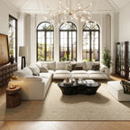 CloudLuxe Corner 6-Piece Modular Recliner Sectional